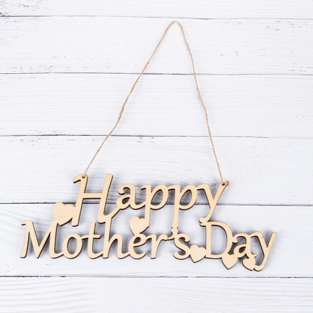 Happy Mother's Day Handcraft Wooden Slice