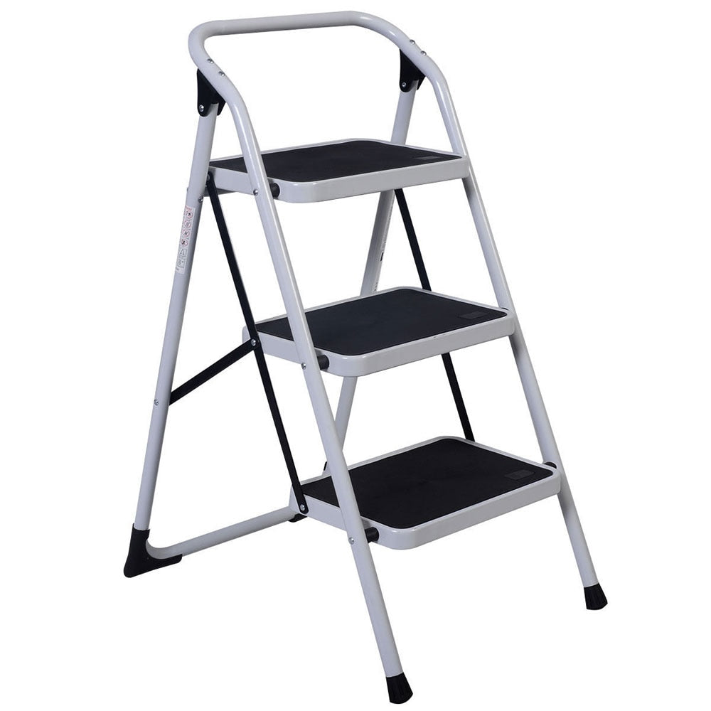 Non slip 3 Step Short Handrail Iron Ladder