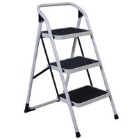Non slip 3 Step Short Handrail Iron Ladder