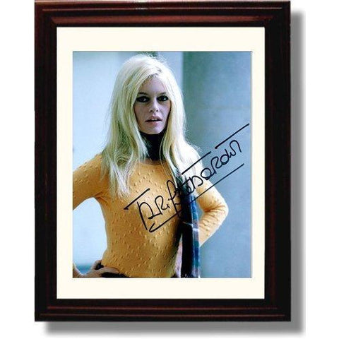 Framed Brigitte Bardot Autograph Promo Print