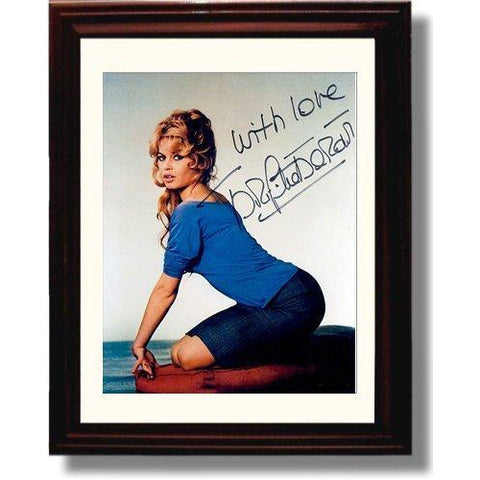 Framed Brigitte Bardot Autograph Promo Print