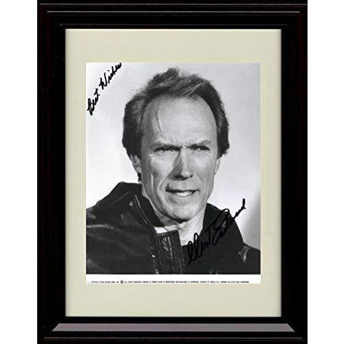 Framed Clint Eastwood Autograph Replica Print -