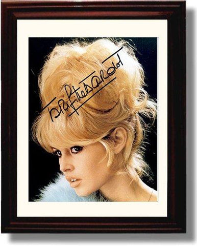 Framed Brigitte Bardot Autograph Promo Print