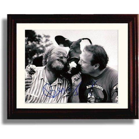 Framed Ben and Jerry Autograph Replica Print