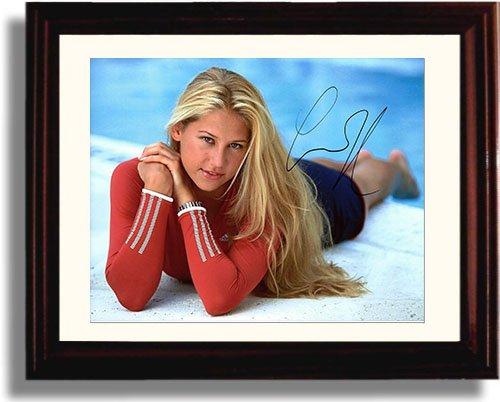 Framed Anna Kournikova Autograph Promo Print