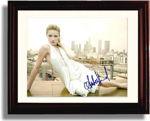 Framed Amber Heard Autograph Promo Print