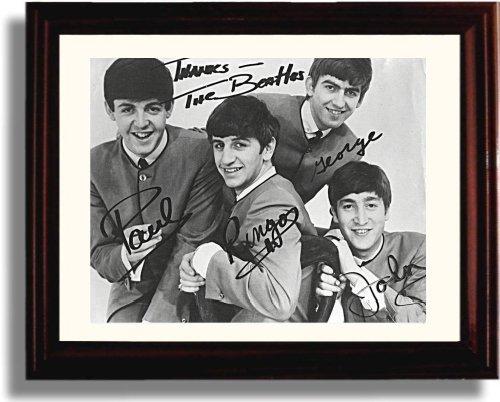 Framed Beatles Autograph Promo Print