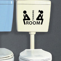 New Toilet Seat Wall Sticker Vinyl Art Removable