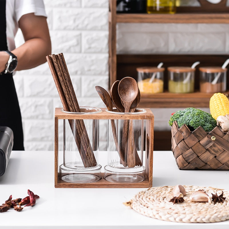 Wooden Kitchen Rack