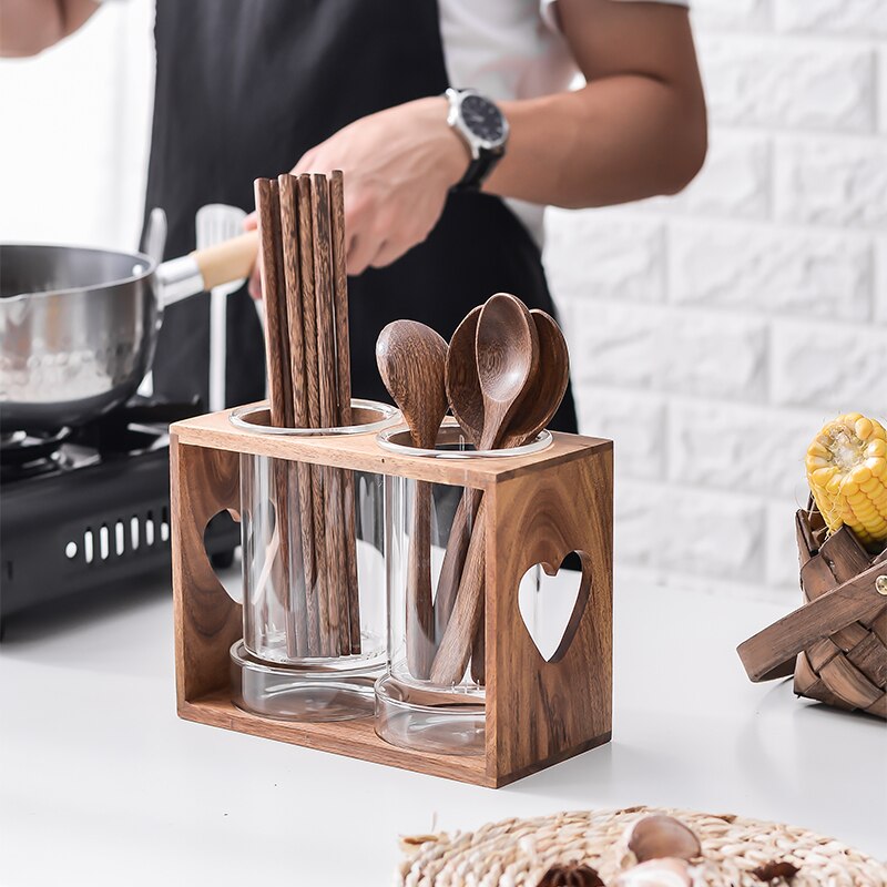 Wooden Kitchen Rack