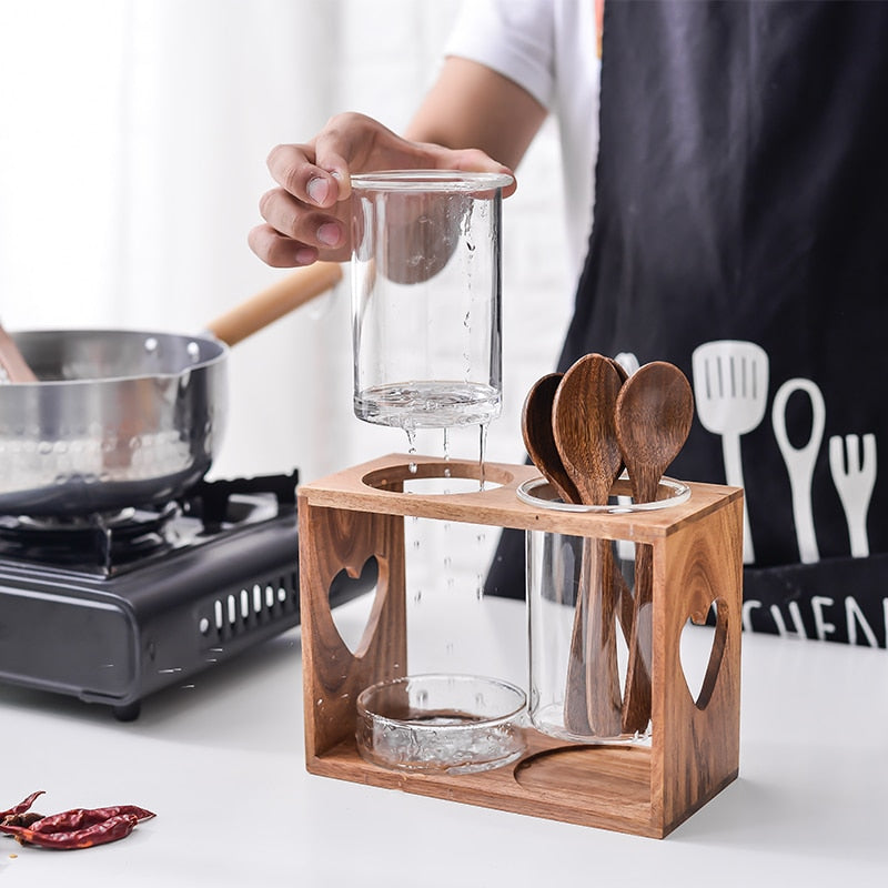 Wooden Kitchen Rack