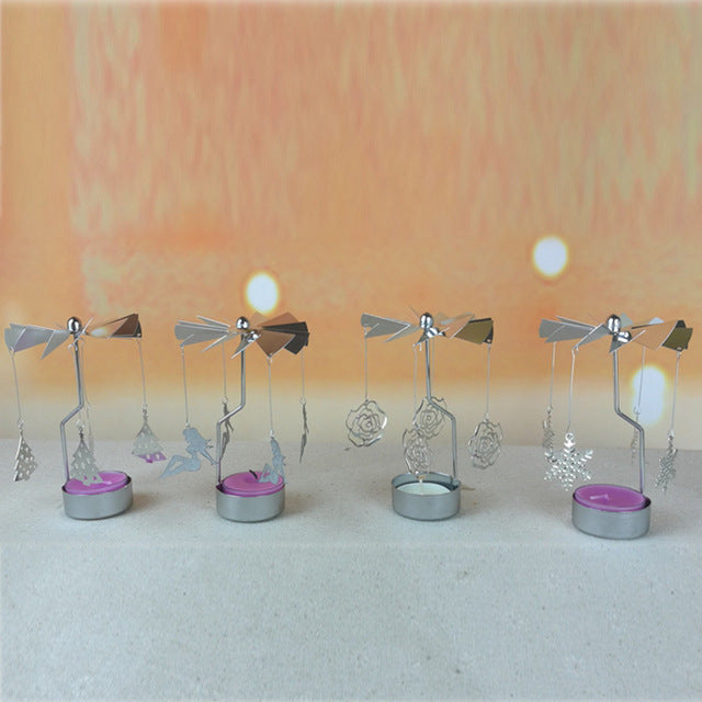 Rotary candle holder Spinning Tealight Candle