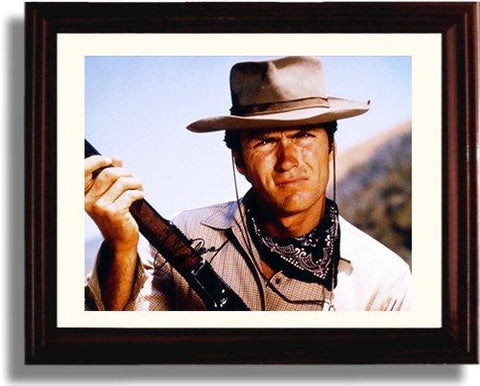 Framed Clint Eastwood Autograph Promo Print