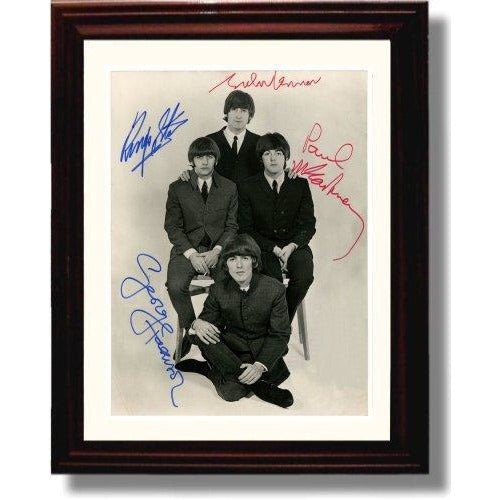 Framed Beatles Autograph Promo Print